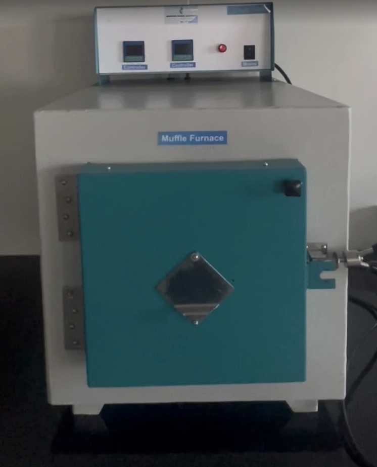 Muffle furnace in quality control lab